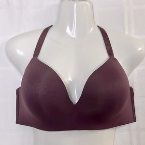 Auden the bliss racer bra 40D eggplant color lightly padded